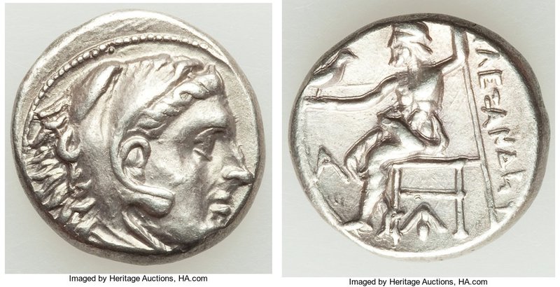 MACEDONIAN KINGDOM. Alexander III the Great (336-323 BC). AR drachm (16mm, 4.25 ...