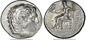 MACEDONIAN KINGDOM. Philip III Arrhidaeus (323-317 BC). AR tetradrachm (26mm, 7h). NGC Choice VF. Babylon. Head of Heracles right, wearing lion skin h...