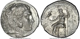 MACEDONIAN KINGDOM. Philip III Arrhidaeus (323-317 BC). AR tetradrachm (26mm, 12h). NGC VF. Lifetime issue of Sidon, under Ptolemy I Soter as Satrap, ...