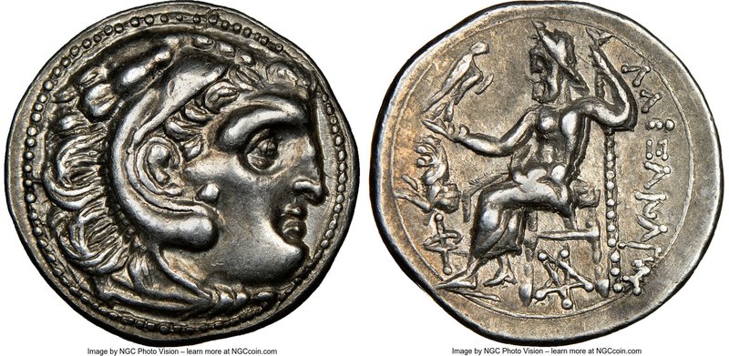 THRACIAN KINGDOM. Lysimachus (305-281 BC). AR drachm (18mm, 11h). NGC Choice XF ...