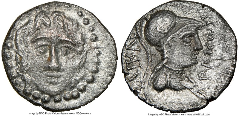 CARIA. Halicarnassus. Ca. 2nd-1st centuries BC. AR drachm (17mm, 1h). NGC Choice...
