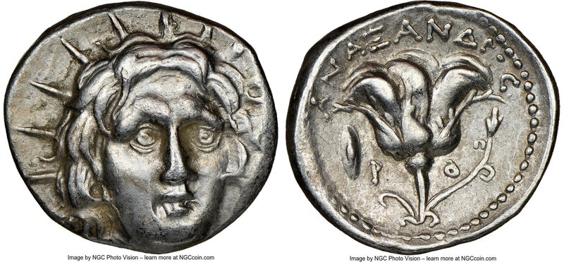 CARIAN ISLANDS. Rhodes. Ca. 250-200 BC. AR didrachm (21mm, 12h). NGC Choice XF. ...