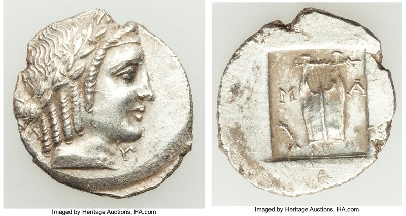 LYCIAN LEAGUE. Masicytes. Ca. 1st century BC. AR hemidrachm (16mm, 1.77 gm, 12h)...