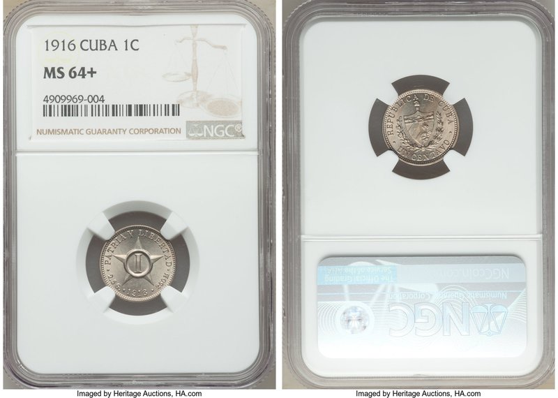 Republic Centavo 1916 MS64+ NGC, KM9.1.

HID09801242017