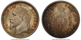 Napoleon III Franc 1869-A MS64 PCGS, Paris mint, KM806.1, Gad-463, F-215. Original patina with gold tones.

HID09801242017