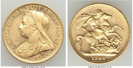 Victoria gold Sovereign 1899 AU, KM785, S-3874. High AU with reflective fields. AGW 0.2355 oz.

HID09801242017