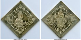 People's Republic silver Proof Restrike Klippe Taler 1896 KB-UP, KM-X14. 52.6x52.6mm. 73.13gm. Struck in 1965 by private firm in the United States.

H...