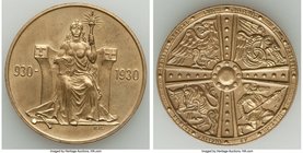 Republic 3-Piece Uncertified Multiple Kronur Set 1930, 1) 2 Kronur - Muldenhutten mint - UNC, KM-X1 2) 5 Kronur - Muldenhutten mint - UNC (Residue), K...