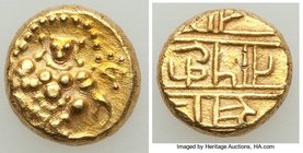 Vijayanagar. Krishna Devaraya gold 1/2 Pagoda ND (1509-1529) UNC, Fr-358, Mitch-899-900. 12mm. 3.29gm. 

HID09801242017