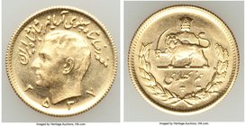 Muhammad Reza Pahlavi gold 1/2 Pahlavi MS 2537 (1978) UNC, KM1199. Gem brilliant. AGW 0.1177 oz.

HID09801242017