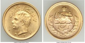 Muhammad Reza Pahlavi gold Pahlavi SH 1331 (1952) Choice UNC, KM1162. 

HID09801242017