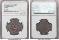 "Gunpowder Plot" silver Jeton ND (1605) AU58 NGC, Dugniolle-3599. 6.18gm. Struck in connection with the Gunpowder Plot of 1605, a failed attempt by En...