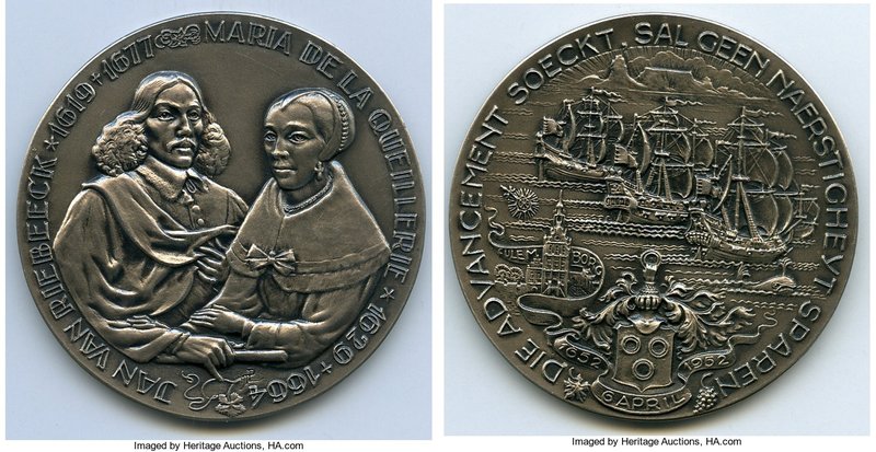 George VI silver "Jan van Riebeeck - 300th Anniversary of Landing at Cape of Goo...