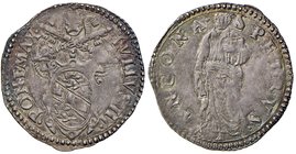 Ancona. Giulio III (1550-1555). Giulio AG gr. 3,20. Muntoni 55. Berman 1013. Dubbini-Mancinelli pag. 135 (4° tipo). MIR 993/4. Ex asta Astarte XVI/200...