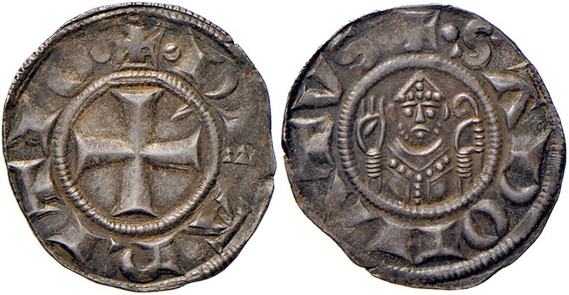 Arezzo. Repubblica autonoma sec. XIII. Grosso da 12 denari (1230-1250) AG gr. 1,...