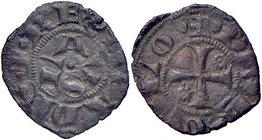 Ascoli. Ladislao di Durazzo (1404-1414). Picciolo MI gr. 0,48. CNI 1 var. Mazza 38. Raro. q.SPL