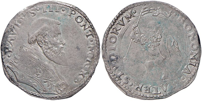 Bologna. Paolo III (1534-1549). Bianco AG gr. 5,50. Muntoni 100. Berman 927. Chi...