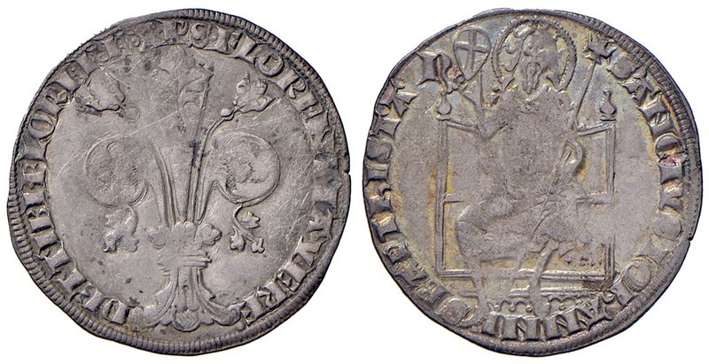 Firenze. Repubblica sec. XIII-1532. 1347/II semestre. Guelfo da 5 soldi (segno l...