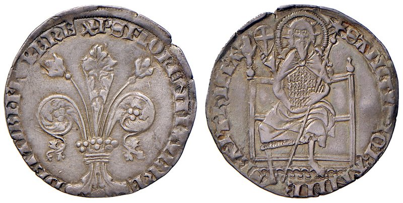 Firenze. Repubblica sec. XIII-1532. 1349/II semestre. Guelfo da 5 soldi (segno m...