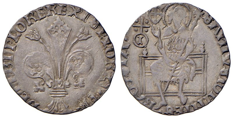 Firenze. Repubblica sec. XIII-1532. 1407/I semestre. Guelfo da 5 soldi e 6 denar...