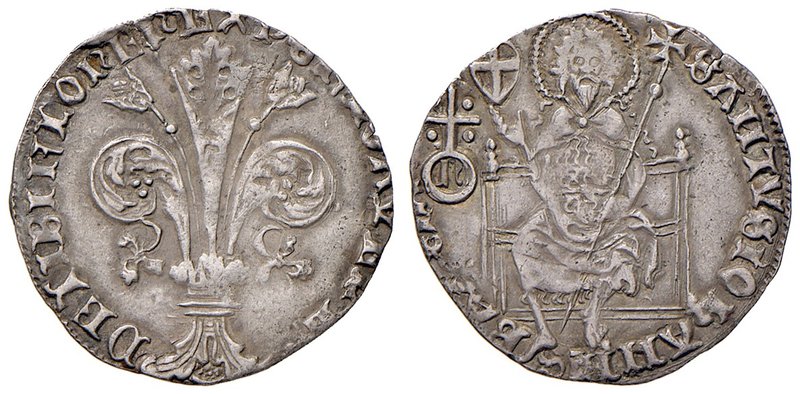 Firenze. Repubblica sec. XIII-1532. 1410/II semestre. Guelfo da 5 soldi e 6 dena...
