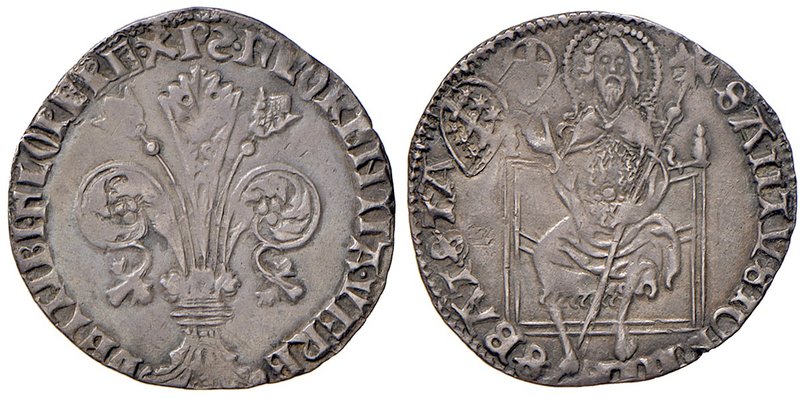 Firenze. Repubblica sec. XIII-1532. 1411/I semestre. Guelfo da 5 soldi e 6 denar...