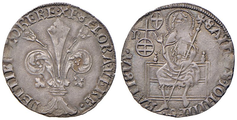 Firenze. Repubblica sec. XIII-1532. 1418/II semestre. Guelfo da 5 soldi e 6 dena...