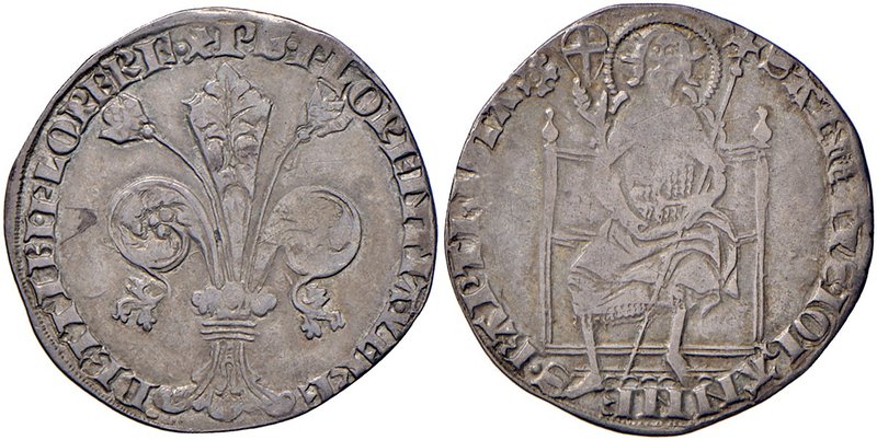 Firenze. Repubblica sec. XIII-1532. Signori della zecca sconosciuti. Guelfo da 5...