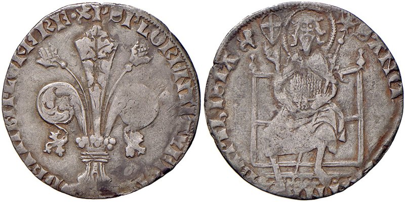 Firenze. Repubblica sec. XIII-1532. Signori della zecca sconosciuti. Guelfo da 5...