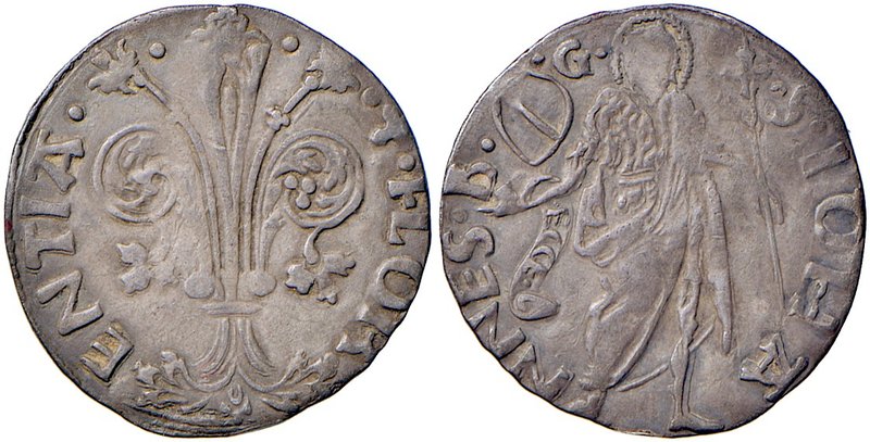 Firenze. Repubblica sec. XIII-1532. 1472/II semestre. Grosso da 6 soldi e 8 dena...
