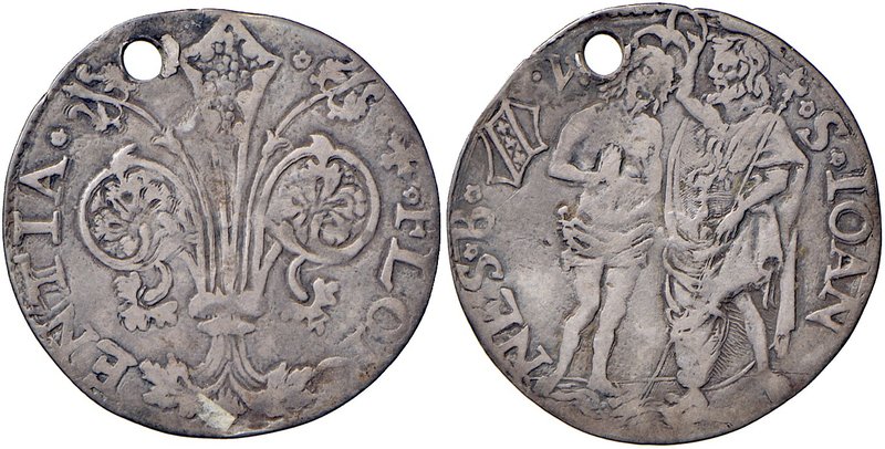 Firenze. Repubblica sec. XIII-1532. 1507/I semestre. Barile da 10 soldi (segno s...