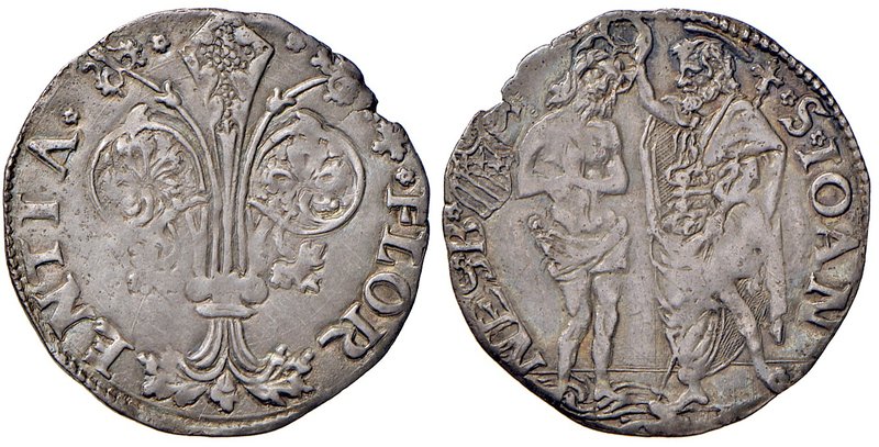 Firenze. Repubblica sec. XIII-1532. 1507/II semestre. Barile da 10 soldi (segno ...