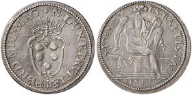 Firenze. Ferdinando I de Medici (1587-1609). Mezzo giulio 1588 AG gr. 1,40. Galeotti XLI. MIR 235. Molto raro. q.SPL