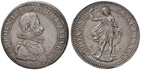 Firenze. Ferdinando II de Medici (1621-1670). Piastra 1628 AG gr. 32,43. Galeotti X, 5/8. MIR 290/6. Bella patina di medagliere ed esemplare in ottimo...