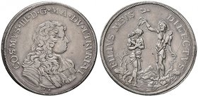 Firenze. Cosimo III de Medici (1670-1723). Piastra 1676 AG gr. 31,04. Galeotti VII, 2/4. MIR 326/3. BB