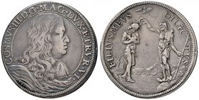 Firenze. Cosimo III de Medici (1670-1723). Piastra 1680 AG gr. 30,66. Galeotti IX, 1/4. MIR 327. Rara. q.BB
