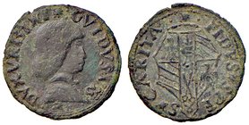 Urbino. Guidobaldo I di Montefeltro (1482-1508). Quattrino AE gr. 1,42. CNI 22 (M. Correr). Ravegnani Morosini 2. Cavicchi 31. Rarissimo tipo di ritra...