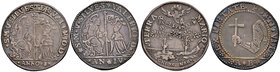 Venezia. Silvestro Valier (1694-1700). Lotto di due oselle. Osella anno I (1694) AG gr. 9,51. Paolucci II, 177. Osella anno IV (1697) AG gr. 9,31. Pao...