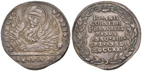 Venezia. Giovanni II Corner (1709-1722). Osella anno XIII/1721 AG gr. 9,74. Paolucci II, 204. Ex asta NAC 36/2007, 494.Patina di medagliere su fondi l...