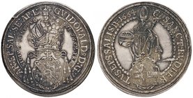 Austria. Salisburgo. Guidobaldo von Thun und Hohenstein (1654-1668). Tallero 1664 AG gr. 28,08. Davenport 3505. q.SPL