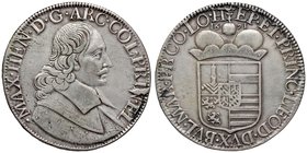 Belgio. Principato di Liegi. Massimiliano Enrico di Baviera (1650-1688). Patagon 1671 AG gr. 27,65. Davenport 4294. Buon BB