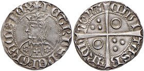 Spagna. Aragona. Pietro IV (1336-1387). Croat (Barcellona) AG gr. 3,18. C.C. 816/878. Patina di medagliere, SPL