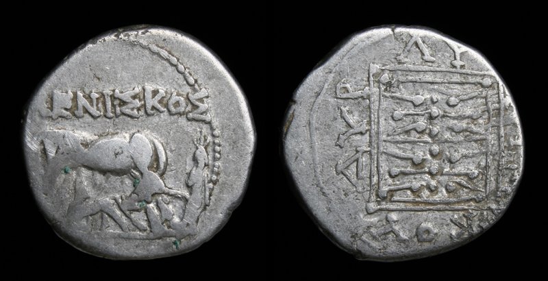 ILLYRIA, Dyrrhachion, c. 229-100 BC, AR drachm/victoriatus, issued under Lykisko...