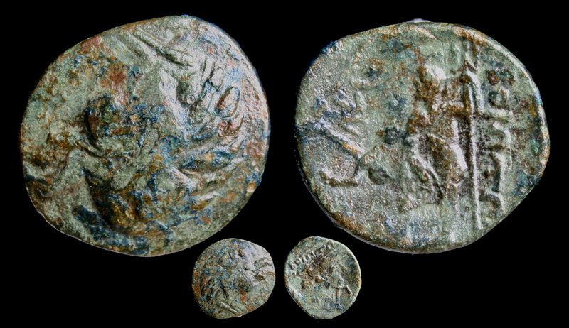BOEOTIA, Federal coinage, c. 220s BCE under Antigonos III Doson, AE18. Overstruc...