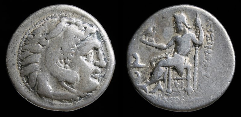 KINGS of THRACE: Lysimachos (305-281 BCE), AR drachm in the types of Alexander I...
