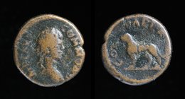 PISIDIA, Parlais: Commodus (177-192), issued c. 177-180. 2.49g, 15mm.
Obv: IMP L AVR COMMODVS; Laureate head of Commodus to right.
Rev: COL PARLA; P...