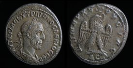 SYRIA, Seleucis and Pieria, Antioch: Trajan Decius (249-251), AR tetradrachm. 13.84g, 25-27mm.
Obv: AYT K Γ ME KY TRAIANOC ΔEKIOC CEB, laureate, drap...