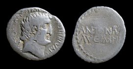 Mark Antony, AR denarius, issued 32 BCE, moneyer M. Junius Silanus, proquaestor. Athens, 3.42g, 20mm.
Obv: ANTON AVG IMP III COS DES III V R P C, bar...