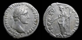 Antoninus Pius (138-161) AR denarius, issued 151-2. Rome, 3.29g, 18mm.
Obv: IMP CAES T AEL HADR ANTONINVS AVG PIVS P P; Laureate head of Antoninus Pi...