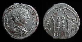 Elagabalus (218-22), Fourrée Denarius, imitative issue. Unknown (eastern?) mint, 3.29g, 18mm. Rare.
Obv: ΛNTONINVS PIVS FEL ΛVG; Laureate, draped, an...
